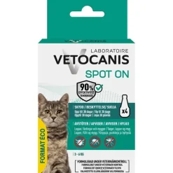 Anti-parasit Spot on Katt Vetocanis - 4 pack