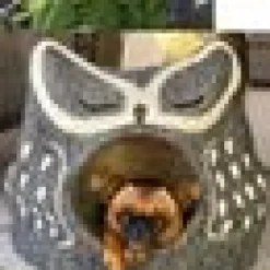 Artisan Felt Owl Cave Grå