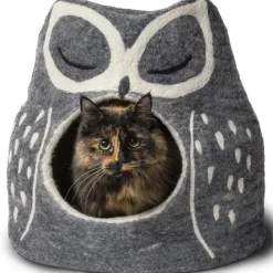Artisan Felt Owl Cave Grå