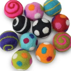 Ball Wool Cat Toy - Pack 2 blandade färger