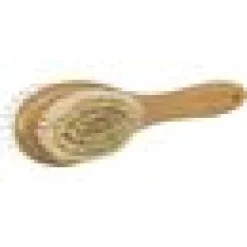 Borste, dubbelsid. bambu/natural &wireborst