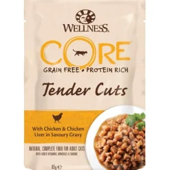 Cat Adult Core Tender Cuts Chicken & Chicken Liver in Savoury Gravy Wet