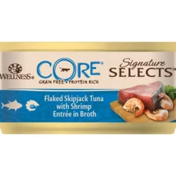 Cat Adult Signature Selects Flaked Tuna & Shrimp in Broth Wet