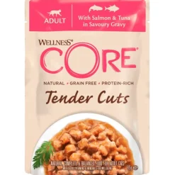 Cat Adult Tender Cuts Salmon & Tuna in Savoury Gravy Wet