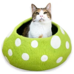 Eco Kitty Cave Mushroom Grön