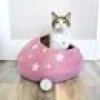 Eco Kitty Cave Rose Rosa