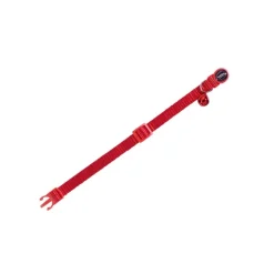 Enfärgat katthalsband nylon Röd
