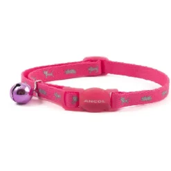 Halsband Kattunge Ancol reflex Neonrosa