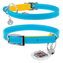 Halsband Kattunge Äkta Läder Colors of freedom
