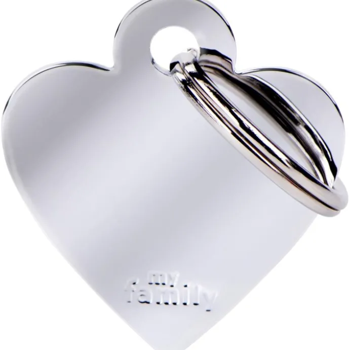 ID-Bricka MyFamily Basic Hjärt Silver