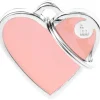 ID-Bricka MyFamily HjärtaRosa/silver