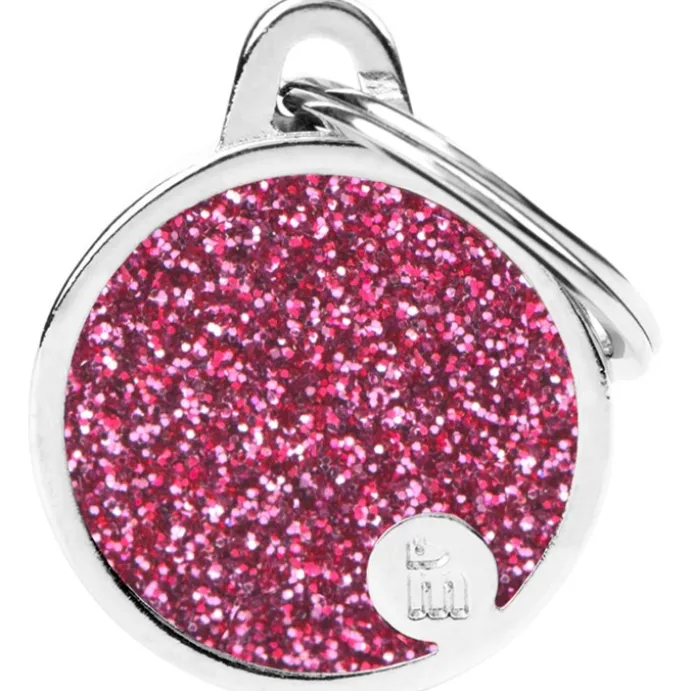 ID-Bricka MyFamily Shine Cirkel Rosa