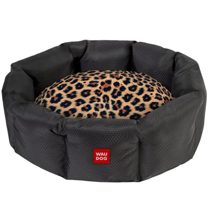 Kattbädd Leopard design