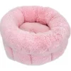 Kattbädd Rosa plysch Rund