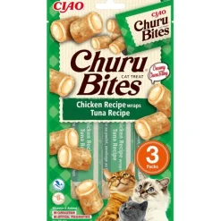 Kattgodis Churu Cat Bites Chicken And Tuna Wrap