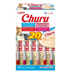 Kattgodis Churu 20-pack Seafood krab (Turkos förpackning)