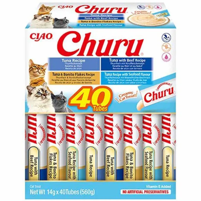 Kattgodis Churu 40-pack Tuna