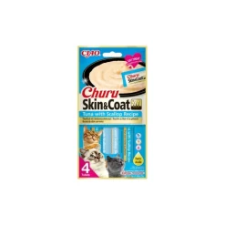 Kattgodis CHURU SKIN & COAT TUNA & SCALLOP 4ST