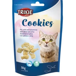 Kattgodis Cookies med lax och catnip