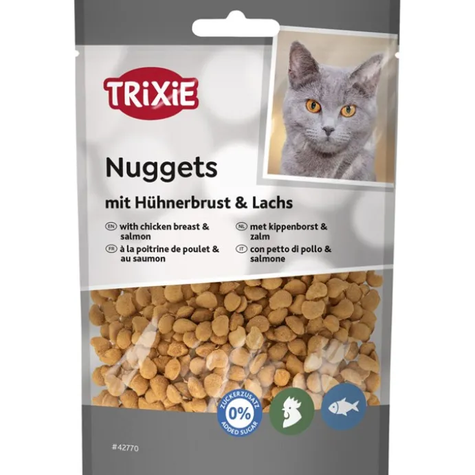 Kattgodis Nuggets med kycklingbröst och lax