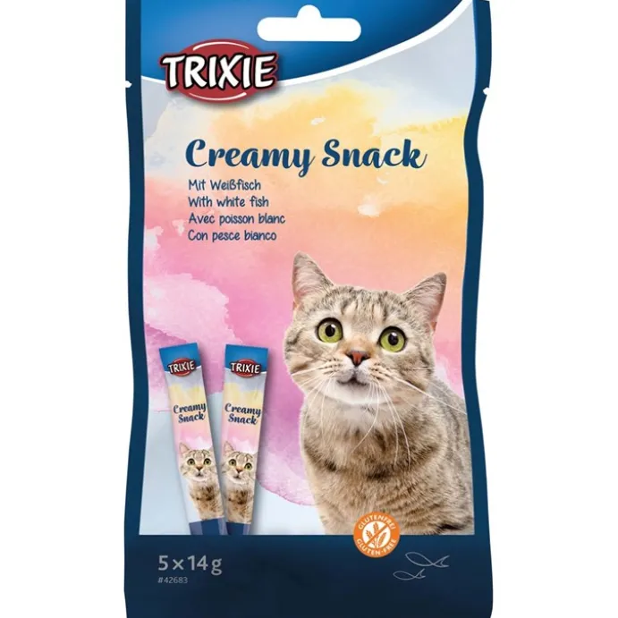 Kattgodis Trixie Snacks med vitfisk 5 × 14