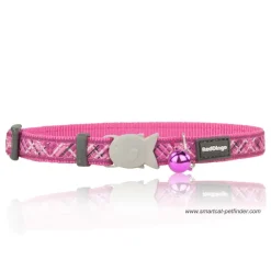 Katthalsband Flanno Hot Pink