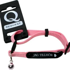 Katthalsband Jag tillhör Request Rosa