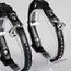 Katthalsband leather & diamonds