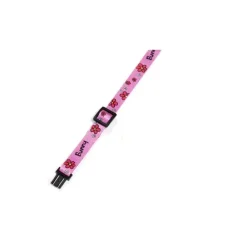 Katthalsband Nylon collars flowers Rosa