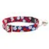 Katthalsband Red, White & Bloom Classic
