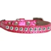 Katthalsband Strass Glittrigt Rosa