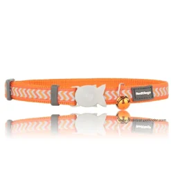 Katthalsband Ziggy reflex orange