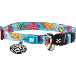 Katthalsnband Max&Molly med Smart ID Blå Ocean