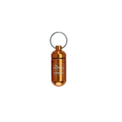 Katt Id-Tub Aluminium small Koppar
