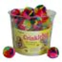 Kattleksaker Cancor mini crinkle ball Gul