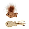 Kattleksaker Natural fisk 2 pack