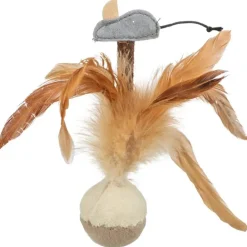 Kattleksak Fjäderboll Squieky 15 cm