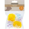 KATTLEKSAK FOLIE BOLLAR GUL/NEON 4-P BEEZTEES