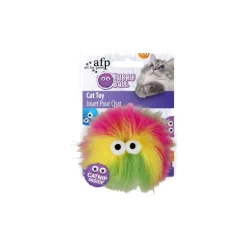 Kattleksak Furry Ball Gul 2805