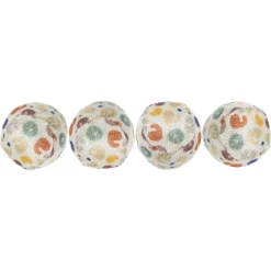 Kattleksak Leopardboll 4-pack