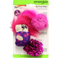 KATTLEKSAK PETSTAGES MY FIRST KITTEN ROSA 3 PACK
