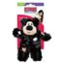 Kattleksak Softies Patchwork Bear svart