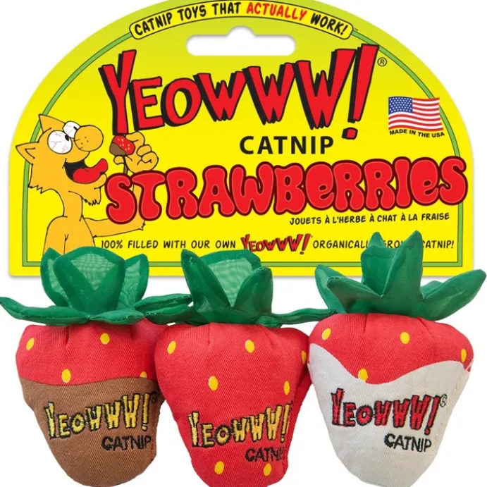 KattLeksak YEOWWW Strawberries 3pack