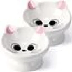 Kattmatskål Cat Face Tilt Rosa