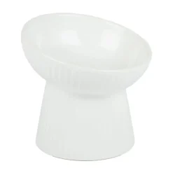 Kattmatskål Luxe Flute Vit