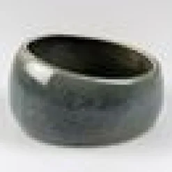 Kattmatskål Stone obliq raw Grey