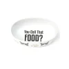Kattmatskål YOU CALL THAT FOOD Oval Enkel Vit
