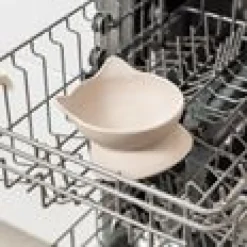 Kattmatsål Archie Bamboo Tilt Beige