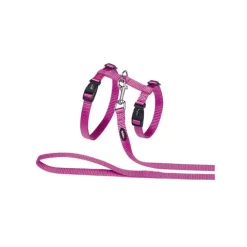 Kattsele och koppel XL Rosa