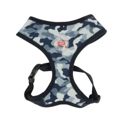 KATTSELE PUPPIA SOFT HARNESS NAVY CAMO BLÅ S